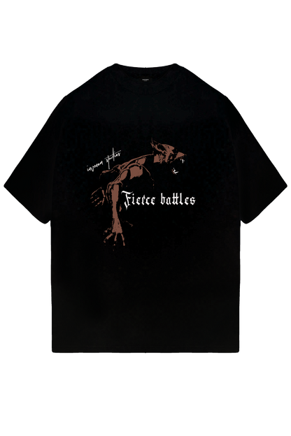 Fierce battles Black T shirt